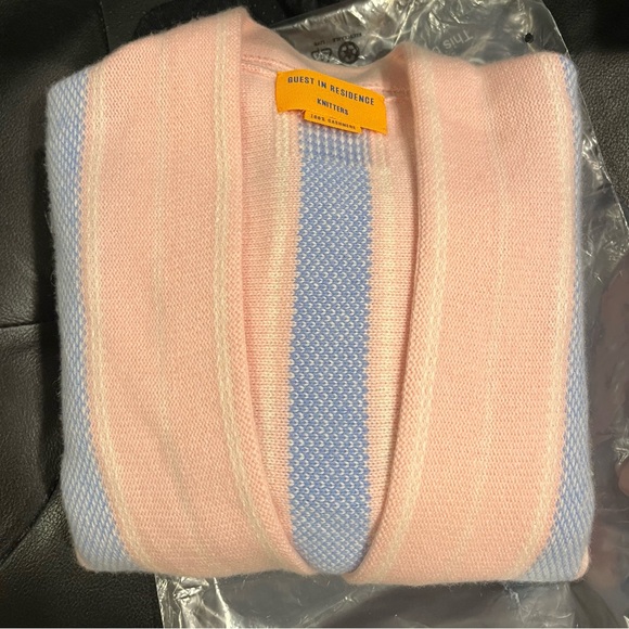 Guest In Residence Baja Everywear 100% Cashmere Cardigan Powder Pink Size S - Picture 8 of 12